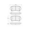 Centric Parts SEMI-METALLIC BRAKE PADS W/HARDWARE 104.143 - alternate 5